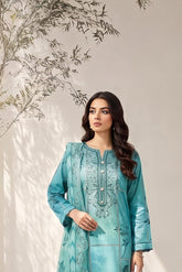 3 pcs Unstitched Printed Embroidered Khaddar Suit